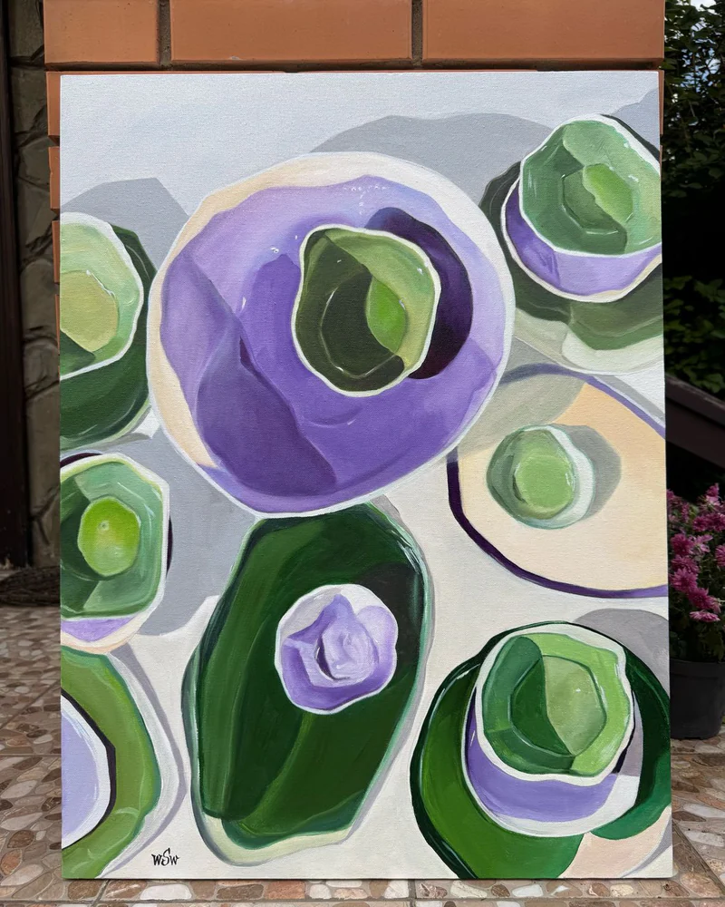 Картина маслом «8 персон» 60×80 см — Оригинал