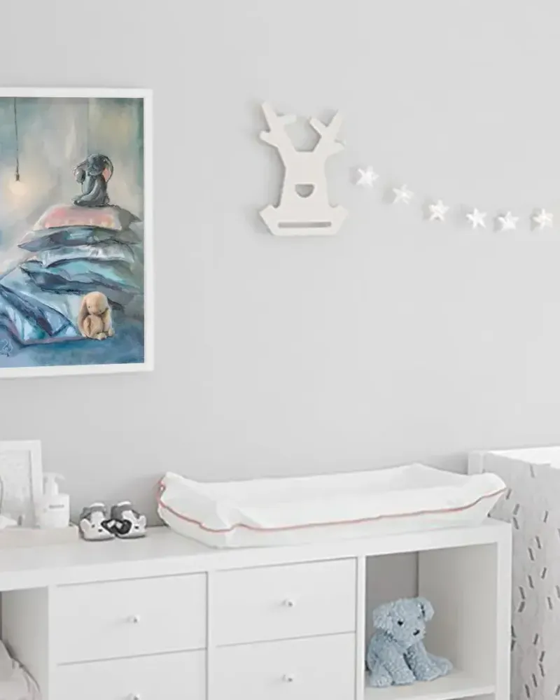 Подушки и игрушки. Картина маслом 30×50 см — 30×50 см
