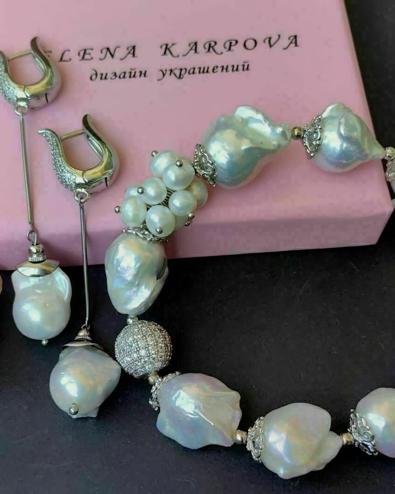 Комплект с жемчугом барокко