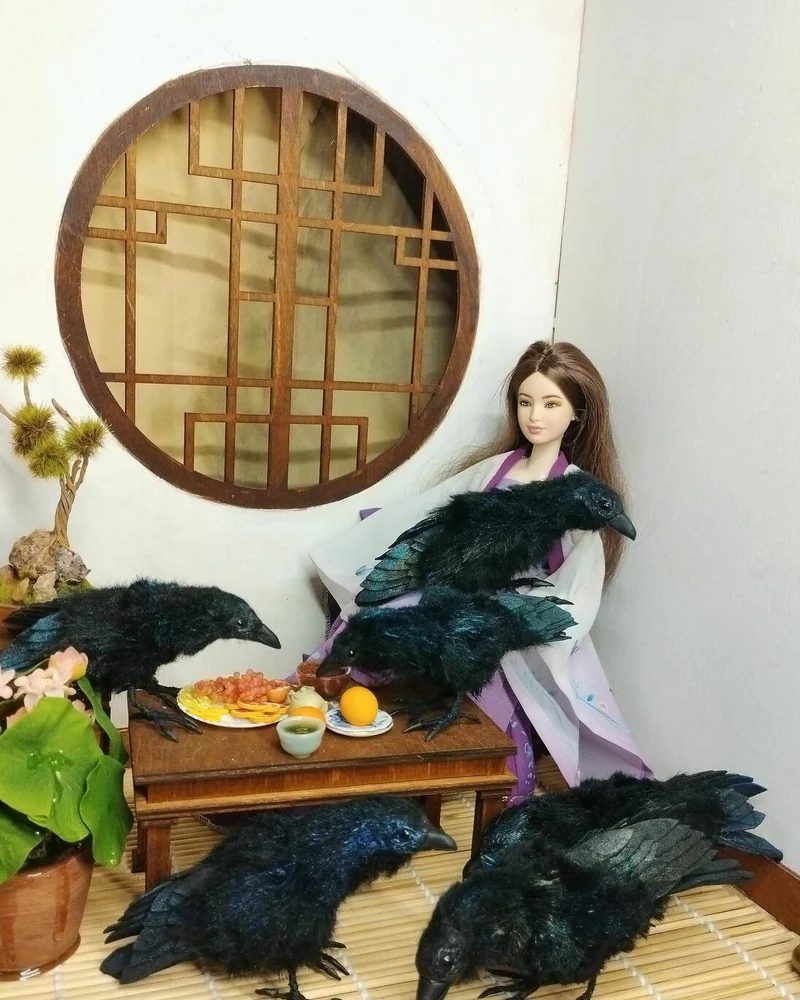 Ворон чёрный, миниатюра 1:6 и 1:4 — Ворон чёрный, миниатюра 1:6 и 1:4