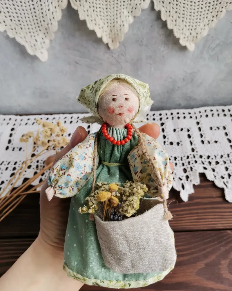 Текстильная куколка Настенька — Ручная работа