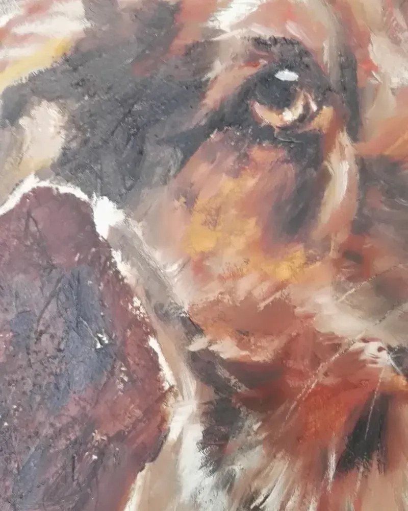 Друг. Картина маслом 25×30 см — 25×30 см