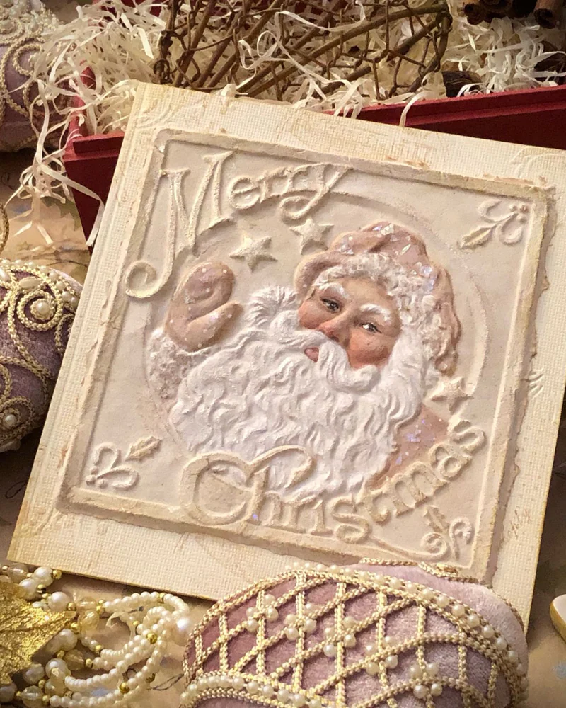 Новогодняя открытка Merry Christmas с конвертом