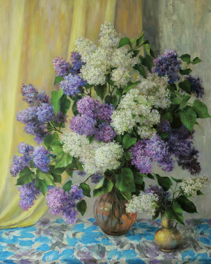 Букет сирени. Холст, масло
