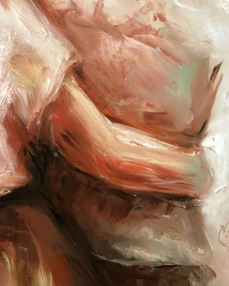 Двое. Картина маслом 40×50 см — 40×50 см