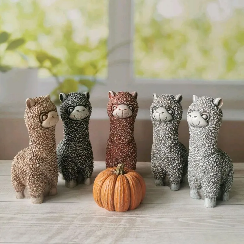 Альпака, фигурка из гипса