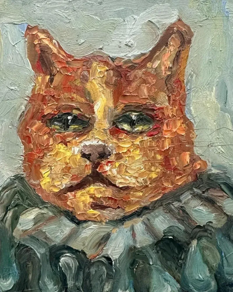 Картина маслом «Кот»