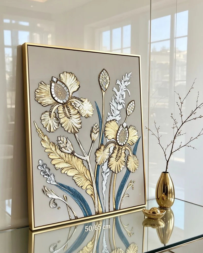 Картина «Ирисы», 65×50 см, глянцевая