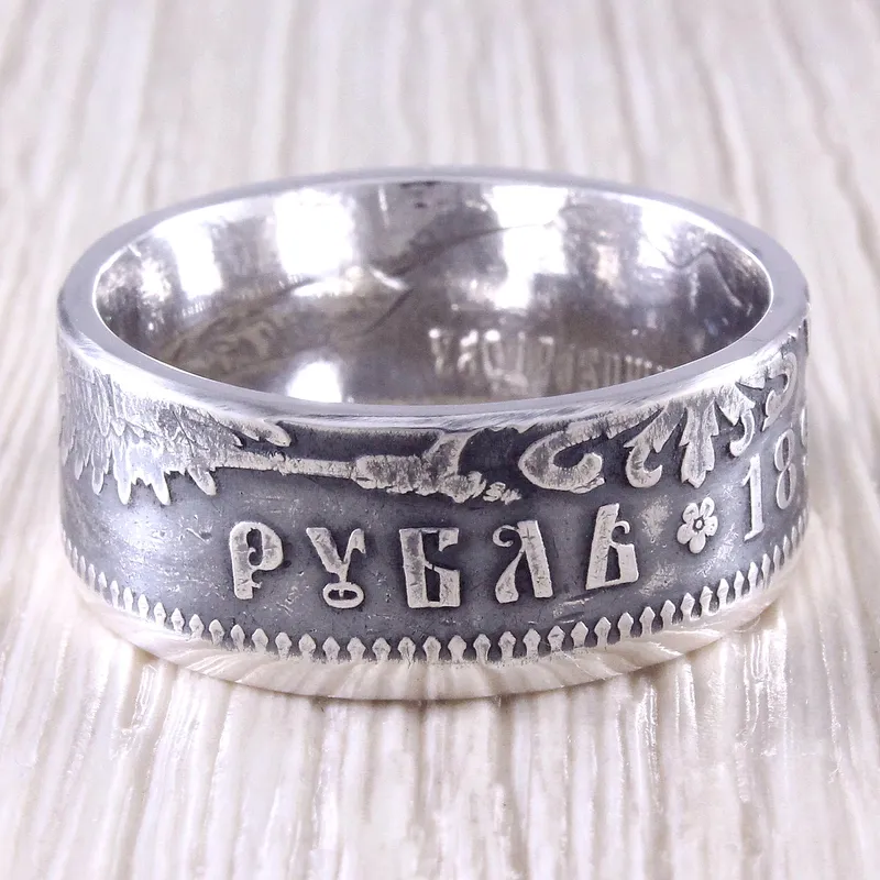 Серебряное кольцо из монеты: СССР и Российская империя