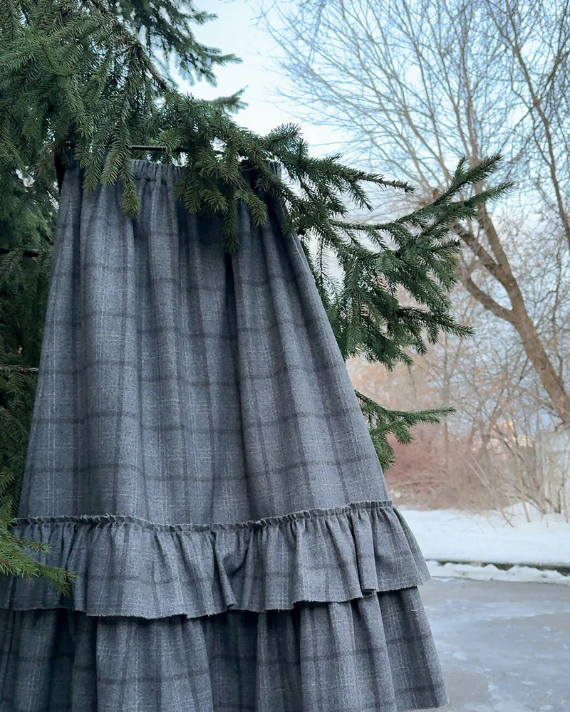 Юбка из пальтовой шерсти
