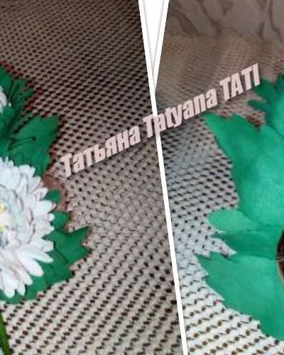 Брошь "ВЕТКА БЕЛОЙ АСТРЫ"