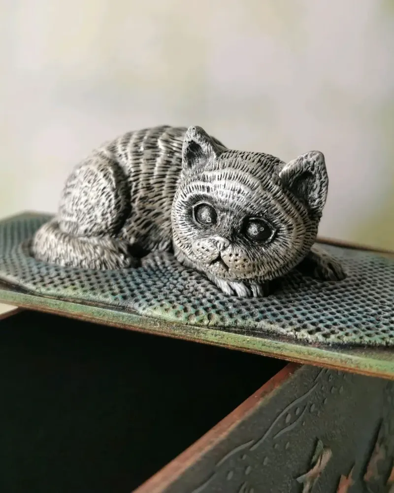 Шкатулка «Кот и аквариум»