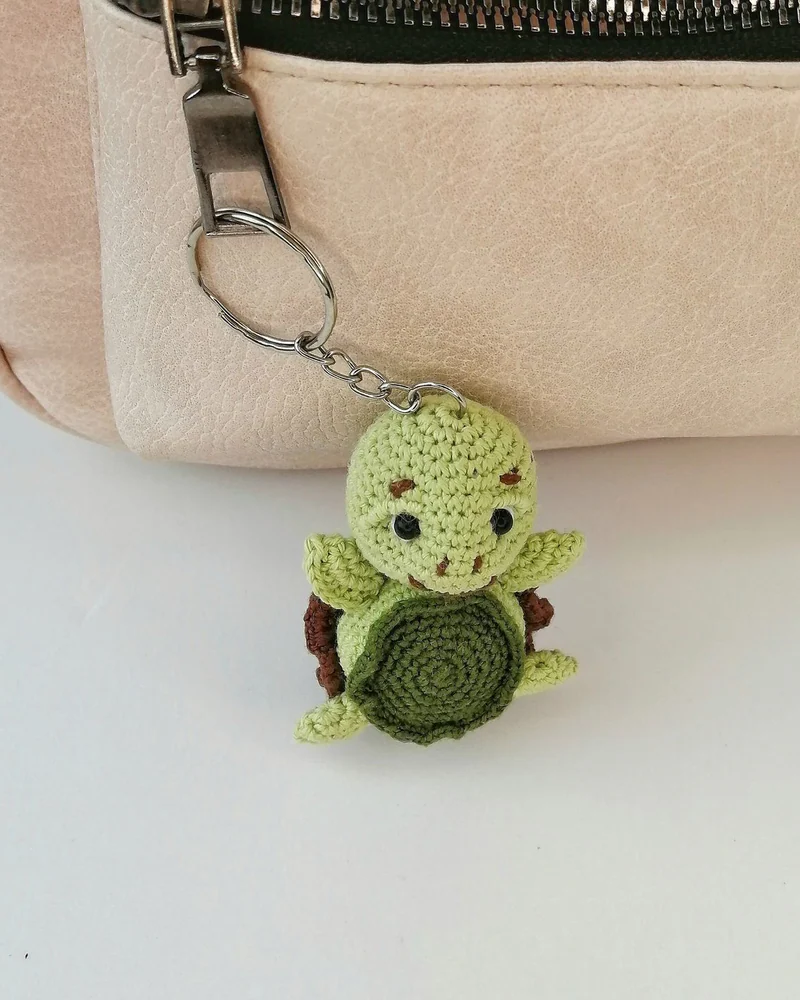 Миниатюрная черепашка, вязаная игрушка, Мини фигурки и статуэтки
