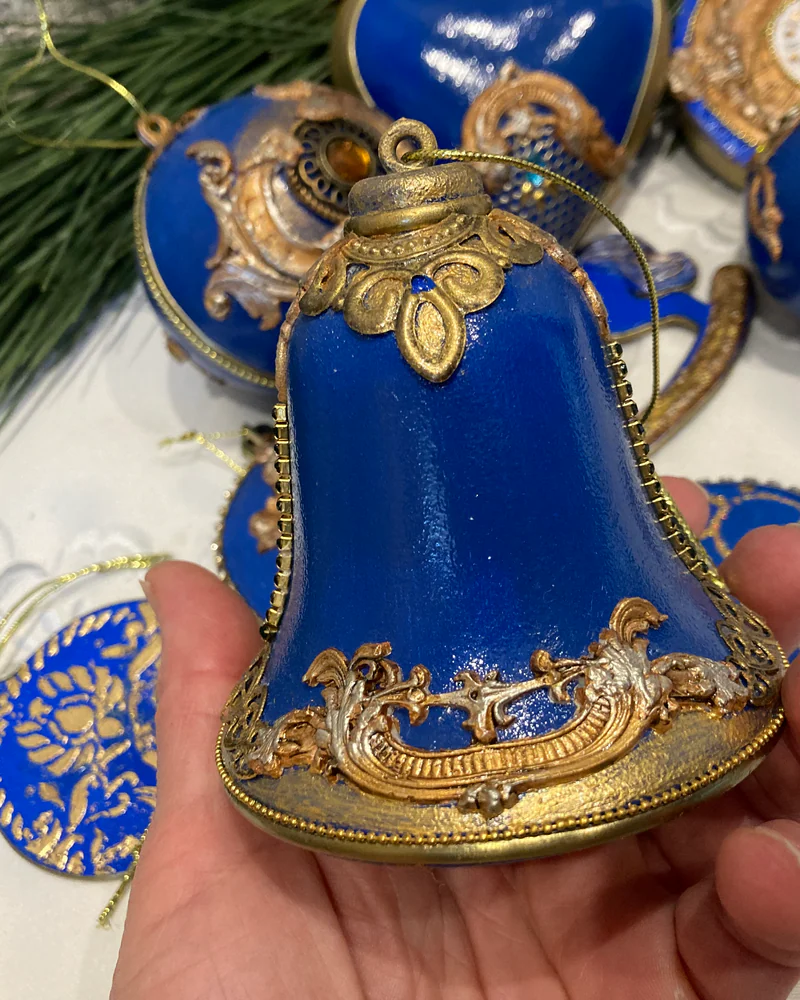 Набор новогодних игрушек "Синий, синий иней..."