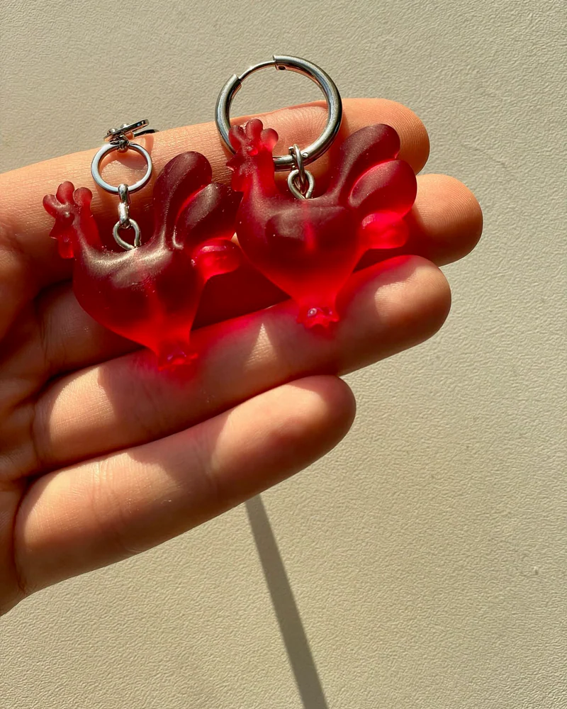 Серьги кольца