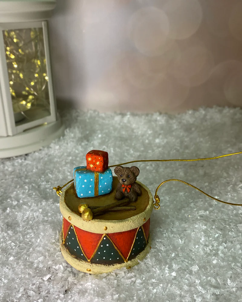 Ёлочная игрушка «Барабан»