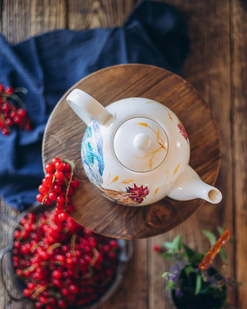 Заварочный чайник «Петух с курицей»