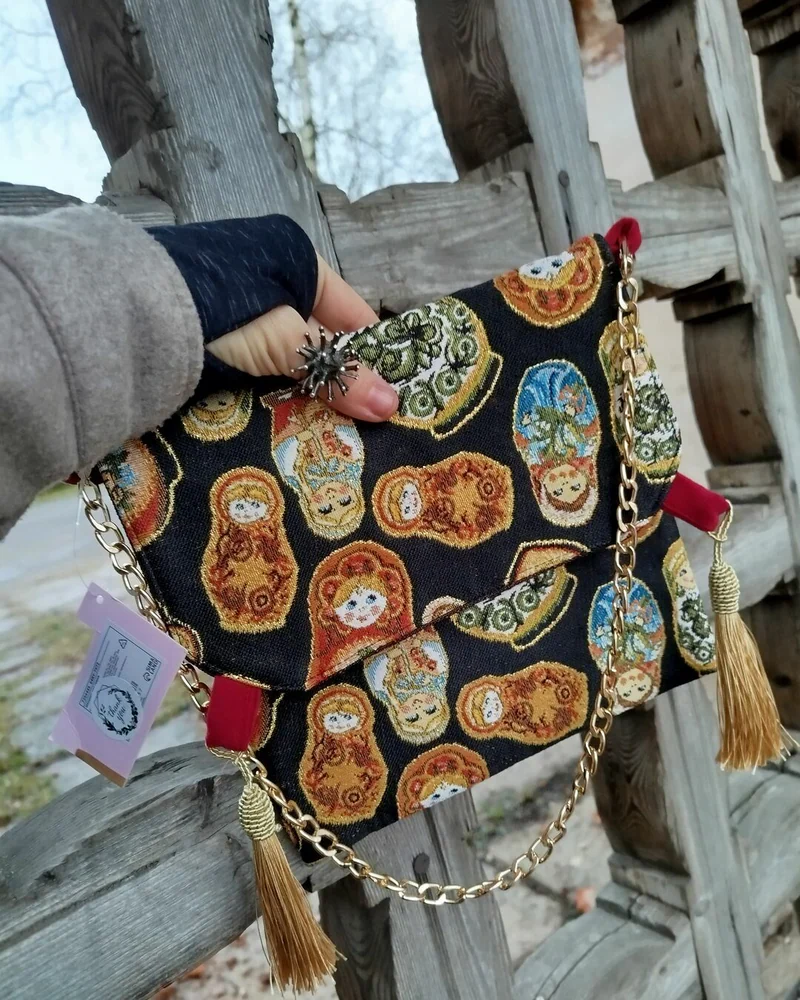 Клатч Russian style "Матрешки"