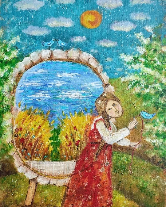 Вышивальщица
