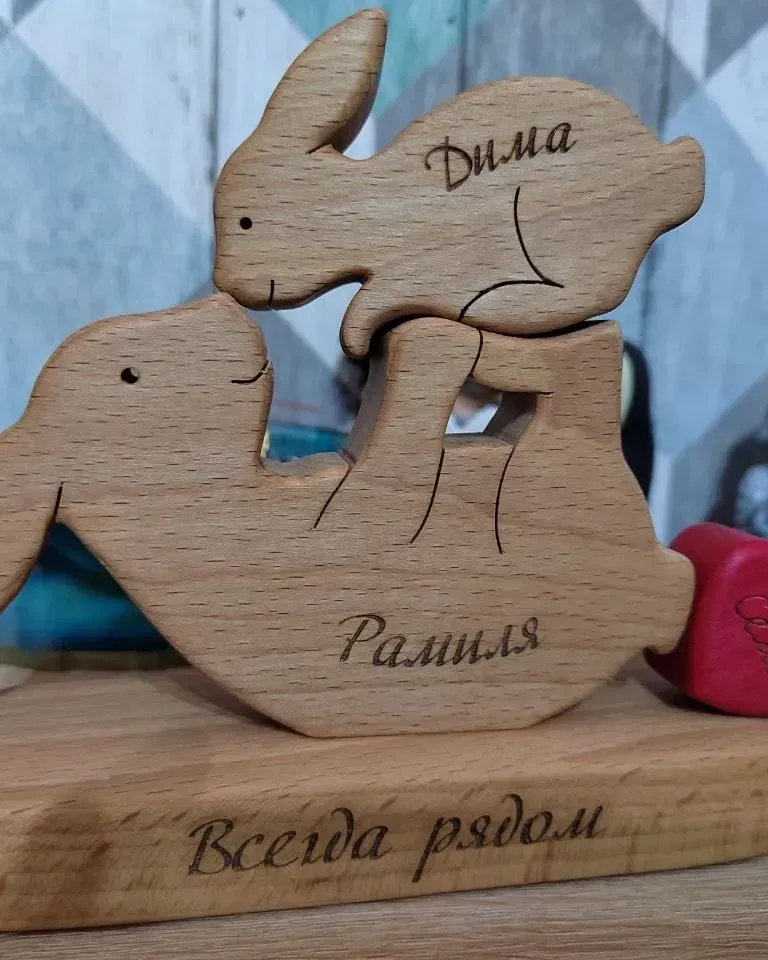 Зайки — Зайка с зайчонком