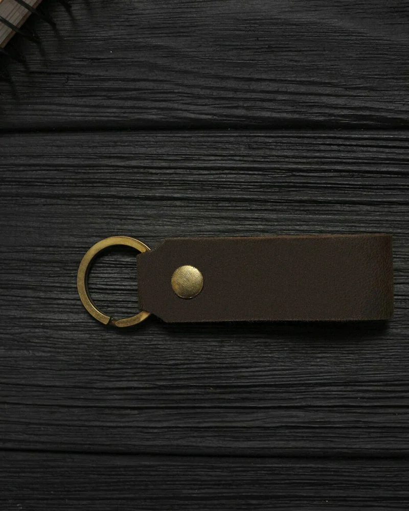 Брелок из натуральной кожи HELFORD Classic коричневый