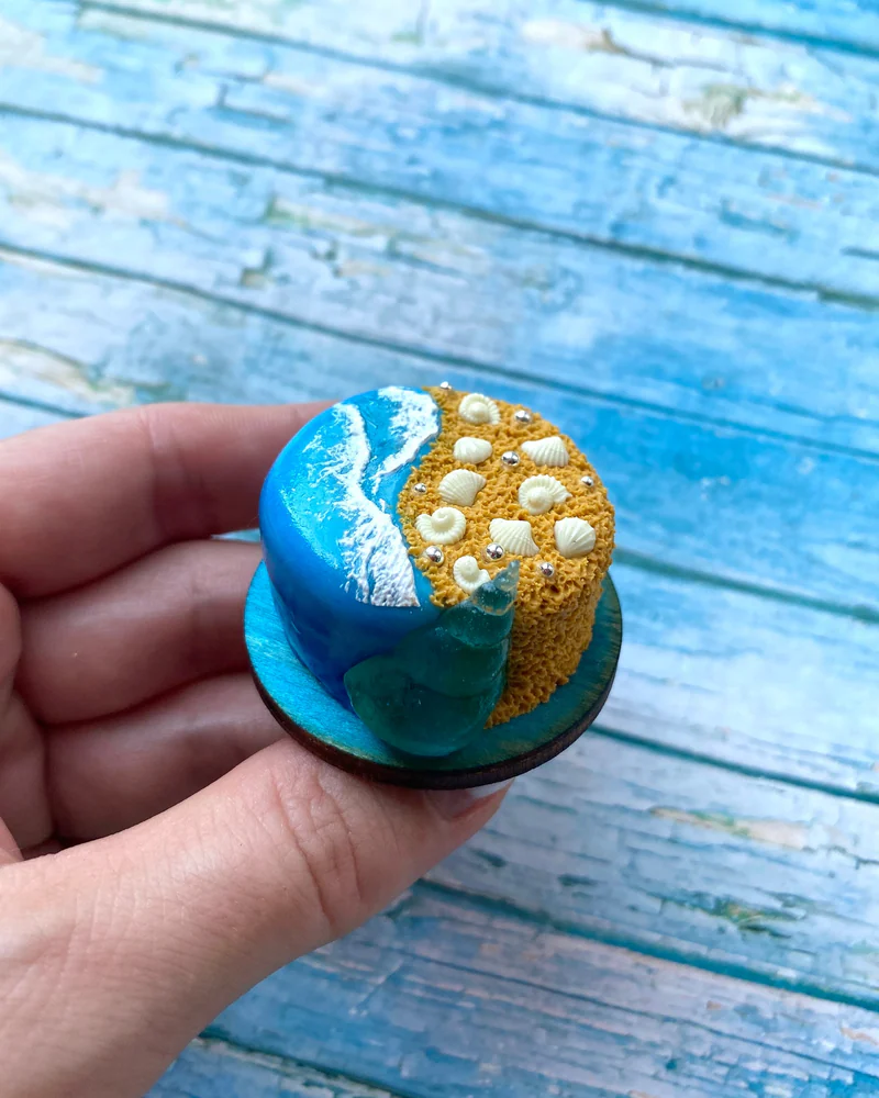 Кукольная Миниатюра Торт «Морская коллекция 🌊»