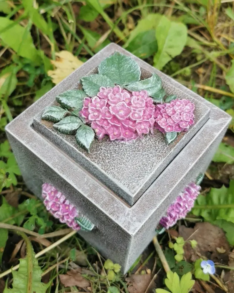 Шкатулка с гортензиями