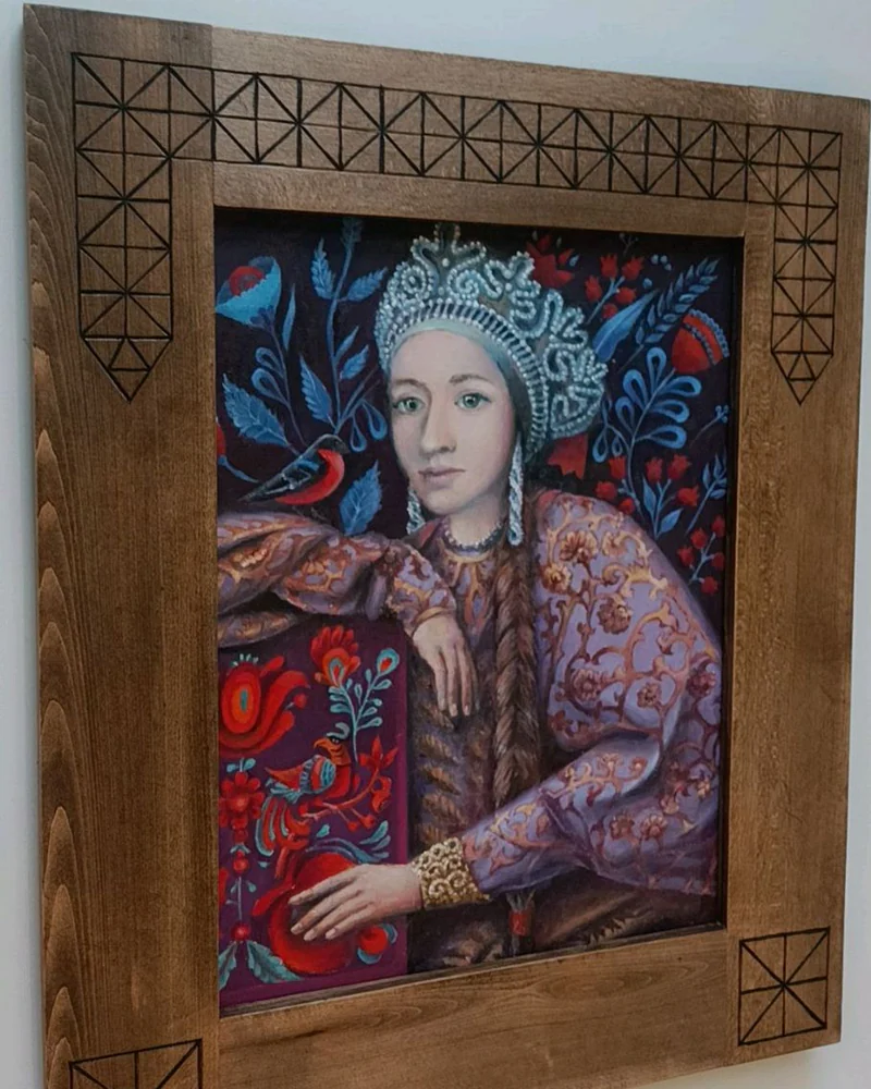 Картина маслом Русская красавица