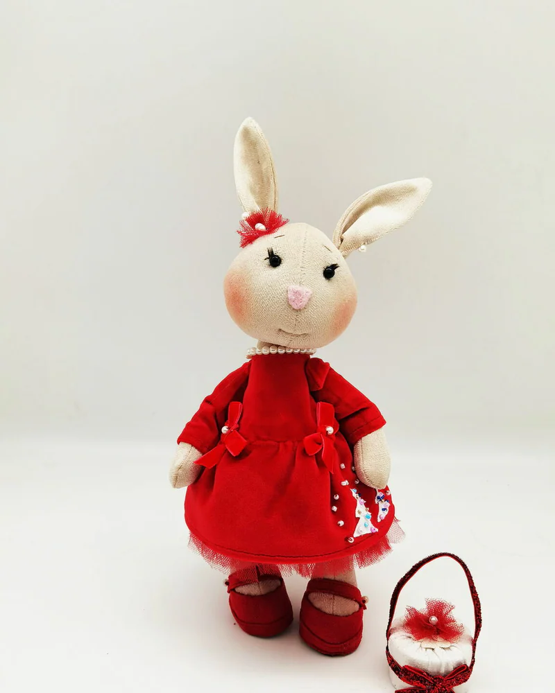Мягкая Интерьерная игрушка Зайка Заяц Кролик Зайчик на пасху