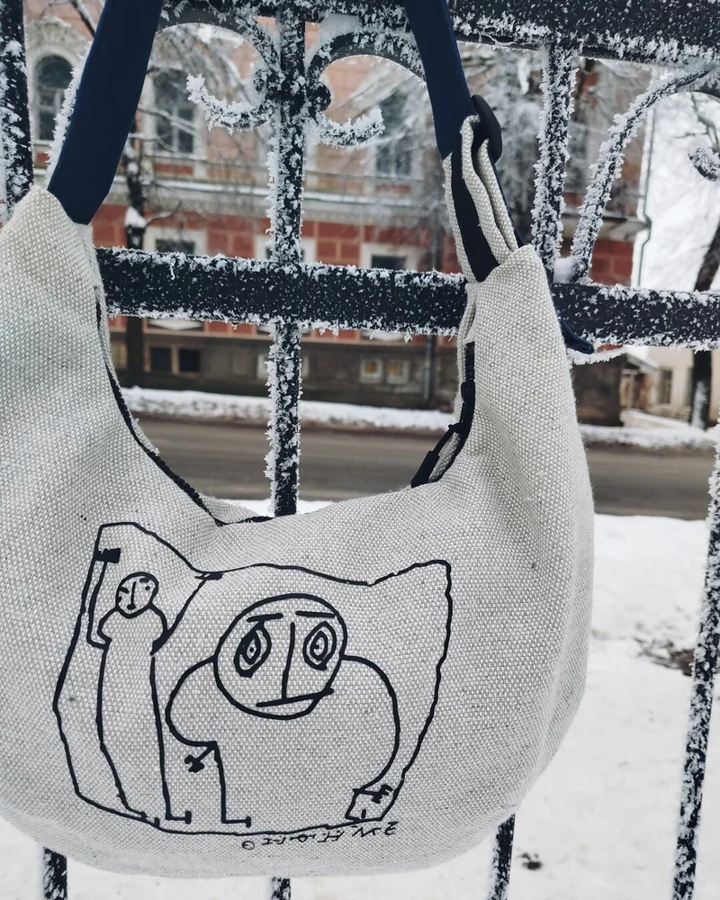 Сумка с историей из парусины