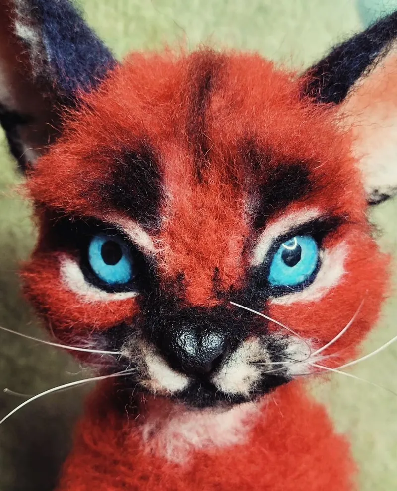Котёнок каракала, фигурка 23 см — Котёнок каракала, фигурка 23 см