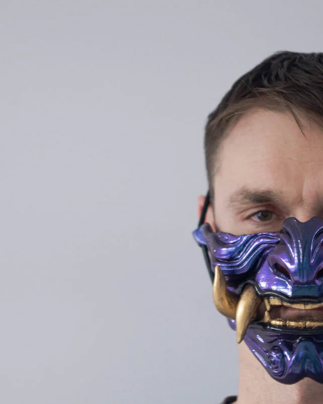 Копия товара Японская полу-маска демона Они (Oni japan mask)