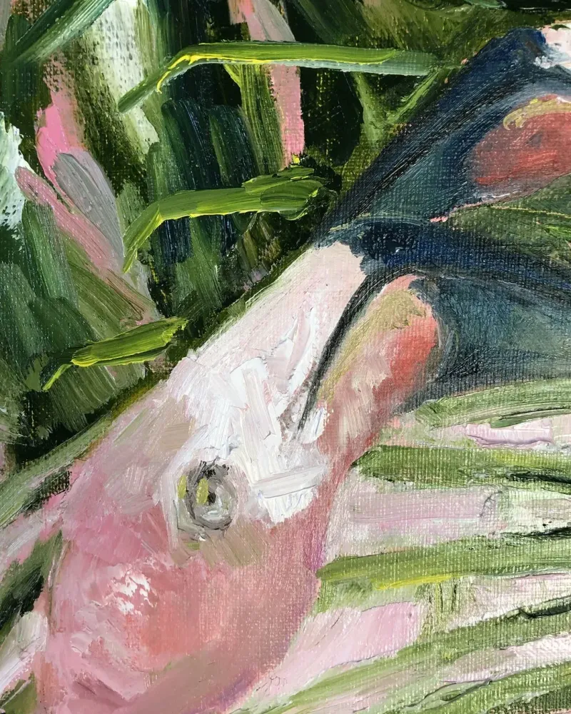 Фламинго. Картина маслом 50×60 см — 50×60 см