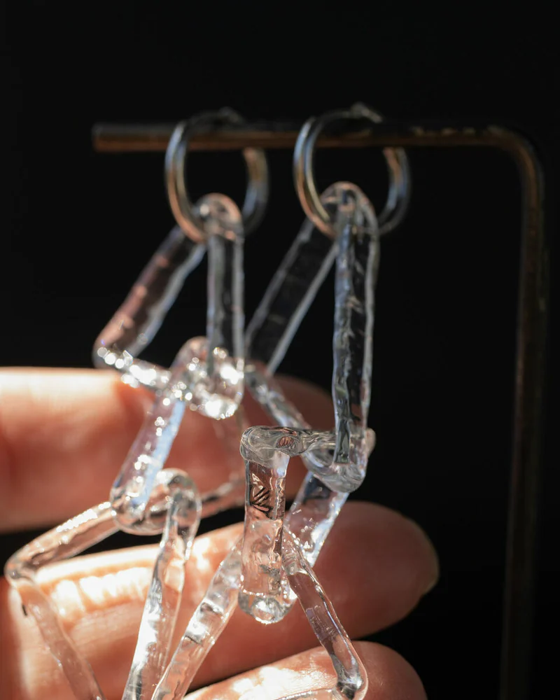Серьги из стекла
