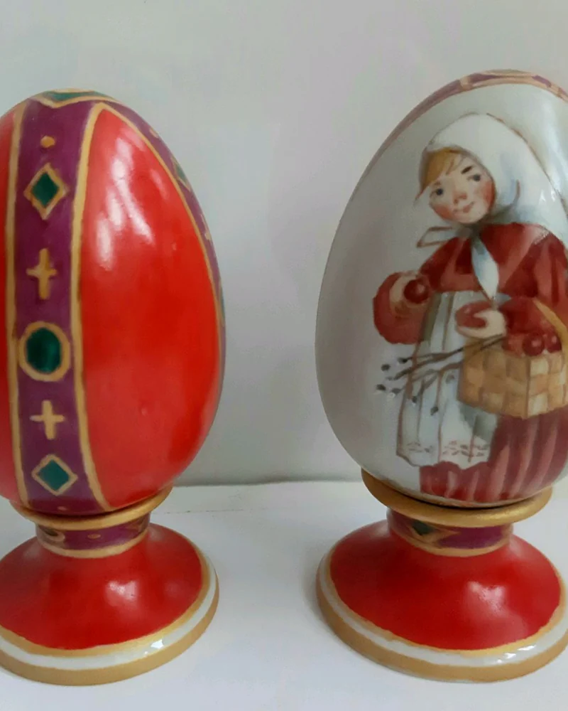 Фарфоровое пасхальное яйцо