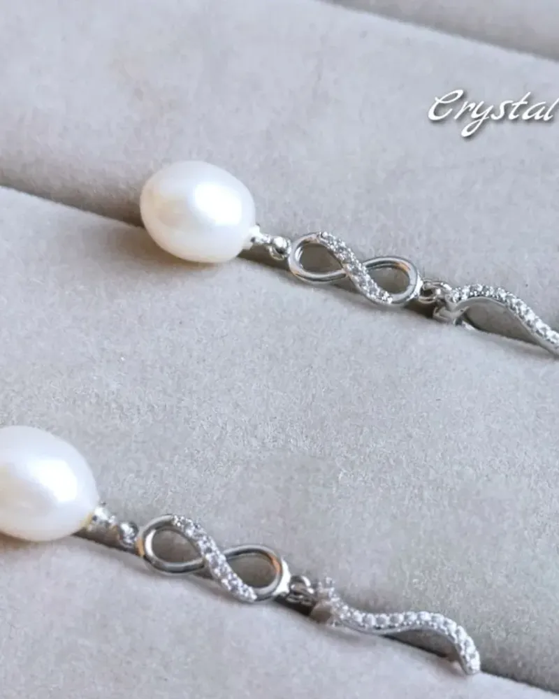 Серьги для невесты с культивированным жемчугом — Основной