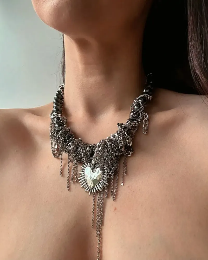 Колье из гематита «Iron love»
