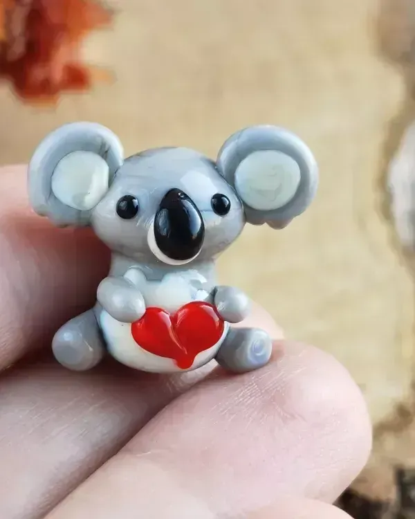 Стеклянная фигурка «Коала мишка» — Высота 20 мм