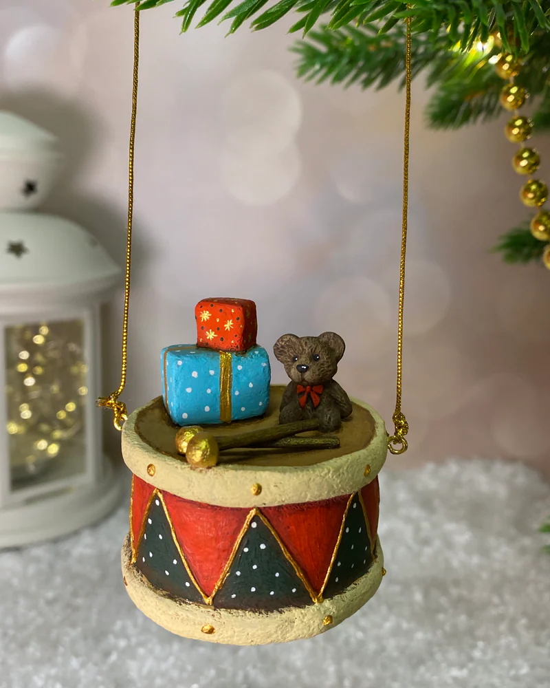 Ёлочная игрушка «Барабан»