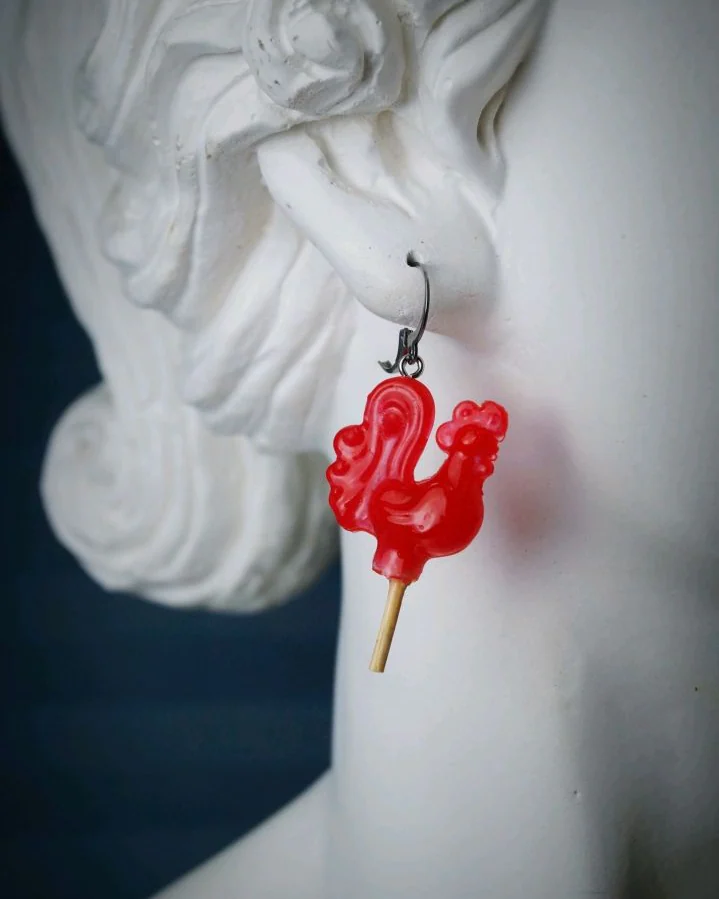 Серьги "Петушок"