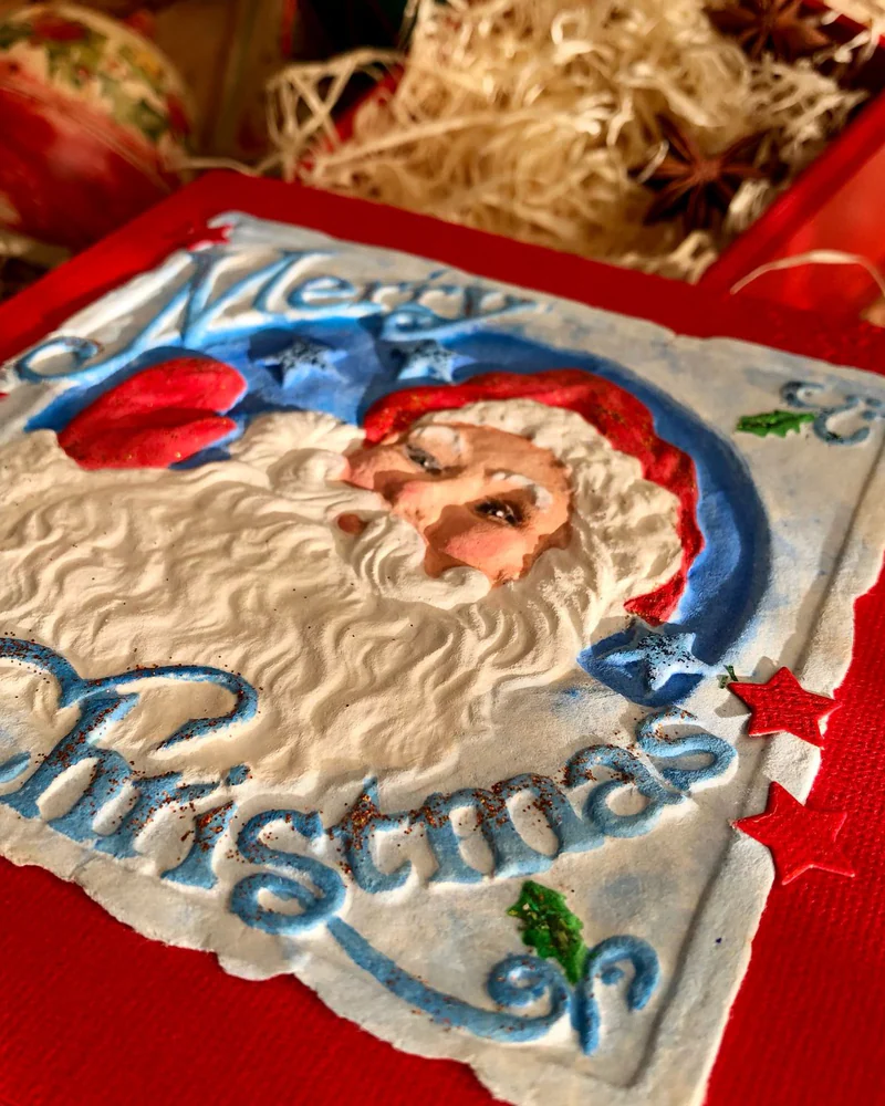 Новогодняя открытка Merry Christmas с конвертом