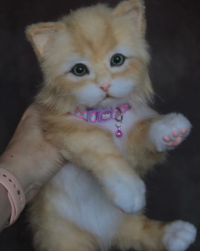 Реалистичный котенок, рыжий — Рыжий