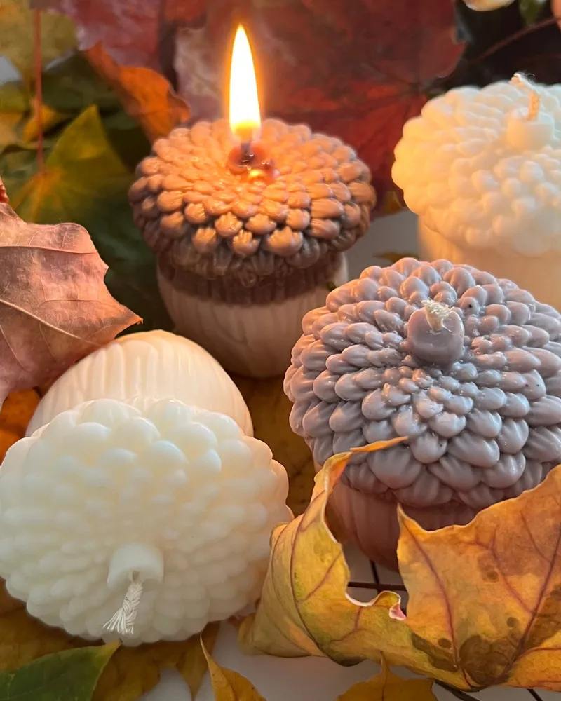 Свечи ручной работы — Свечи осенние 🍁 🍂