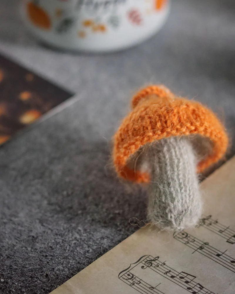 Новогодний декор, Елочная игрушка гриб, Гриб подосиновик — Синий