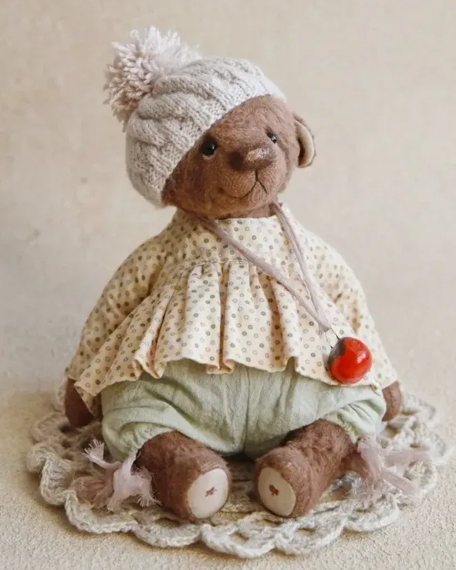 Мишка Тедди Энн, коричневый, 16 см