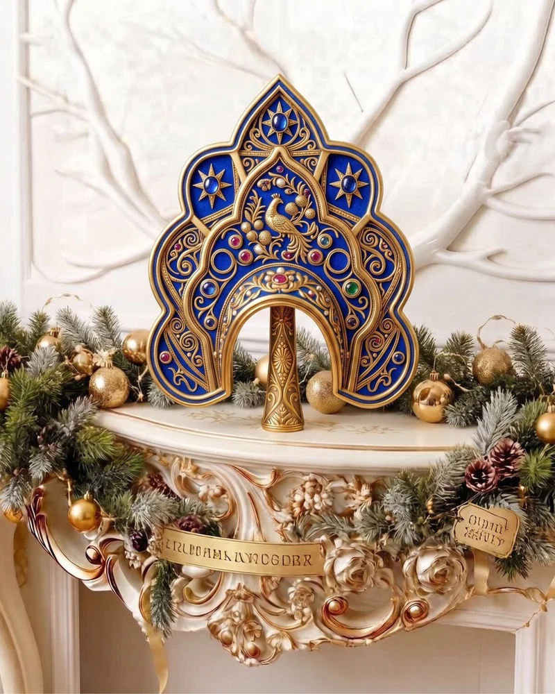 Макушка-кокошник на ёлку «Русская красавица» — Основной