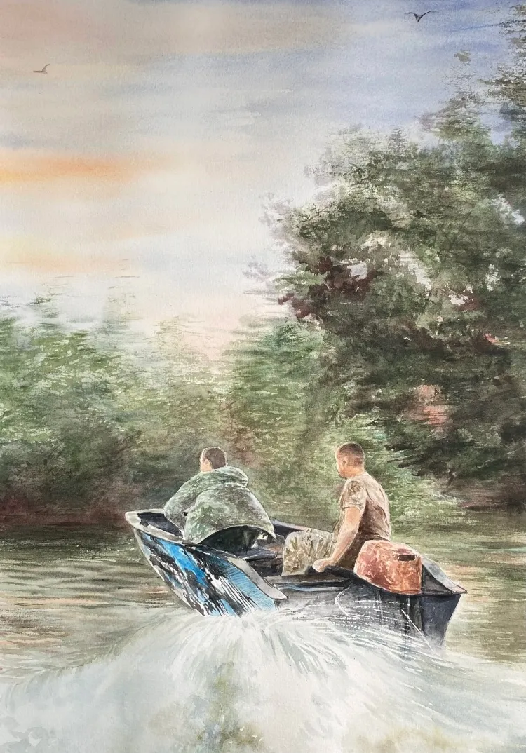 Акварель любит воду