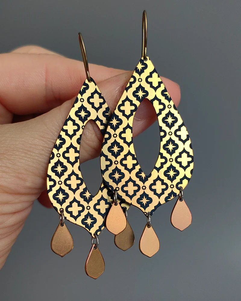 Серьги из титана "Марокко"