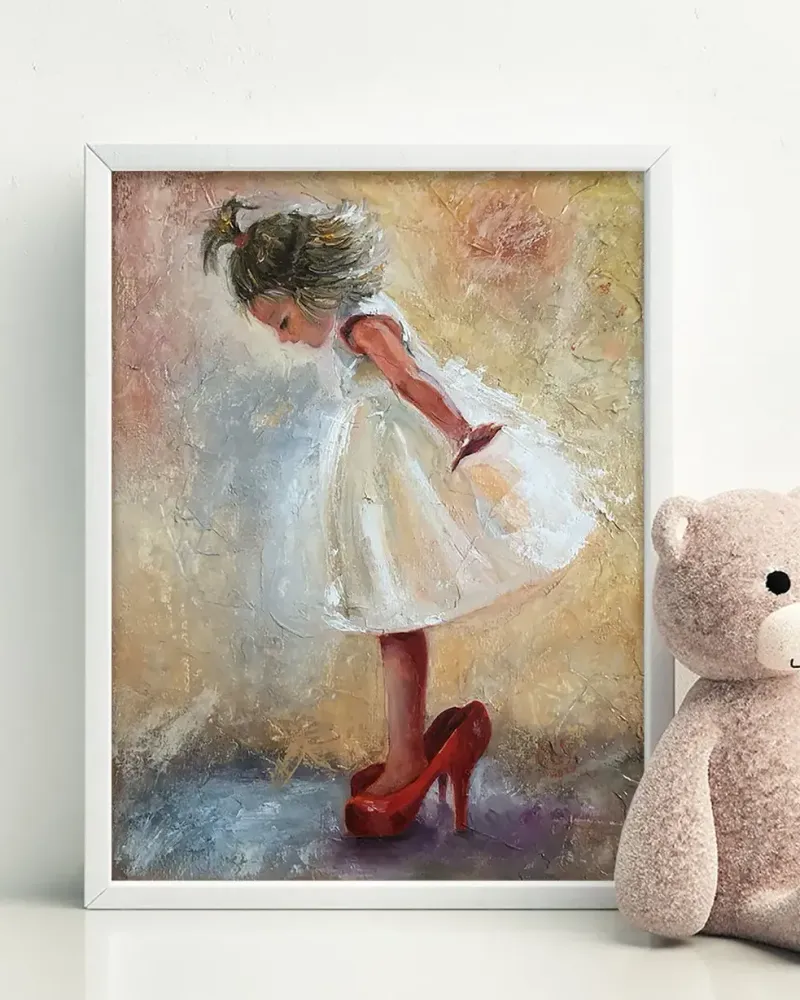 Мамины туфли. Картина маслом 30×40 см — 30×40 см