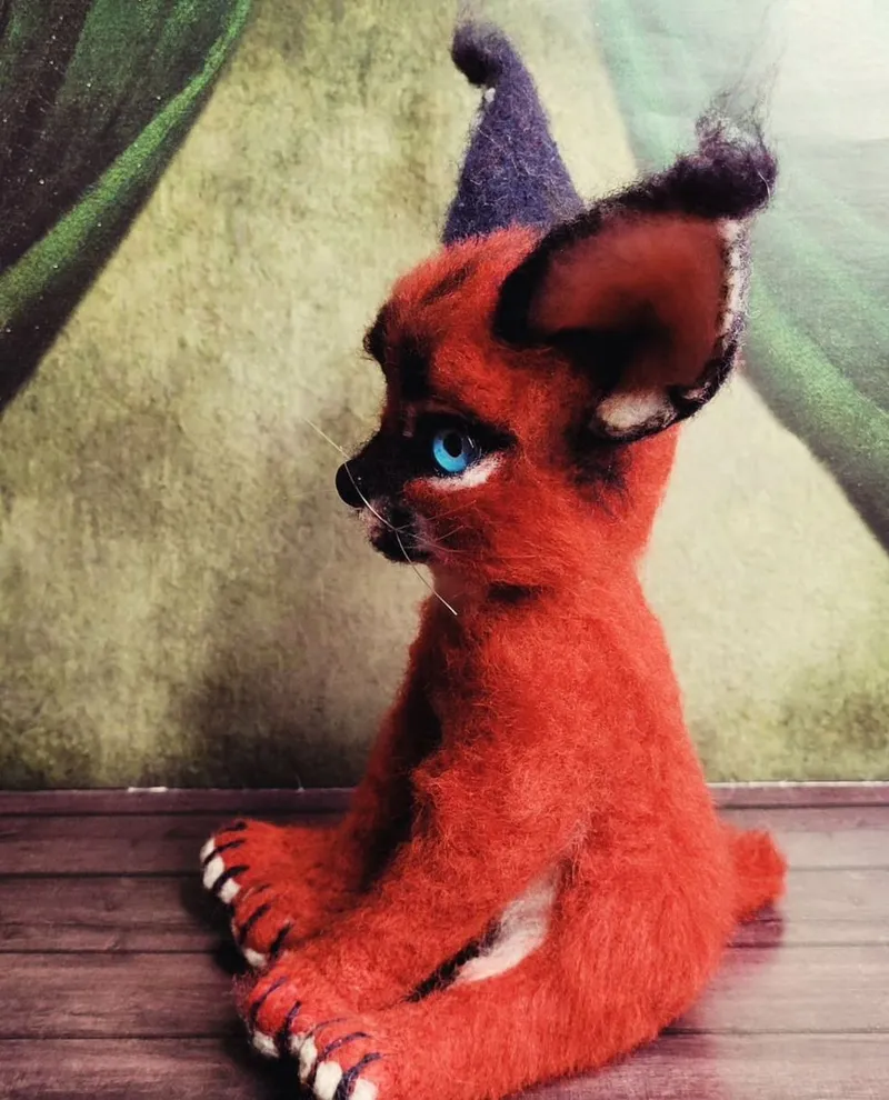 Котёнок каракала, фигурка 23 см — Котёнок каракала, фигурка 23 см